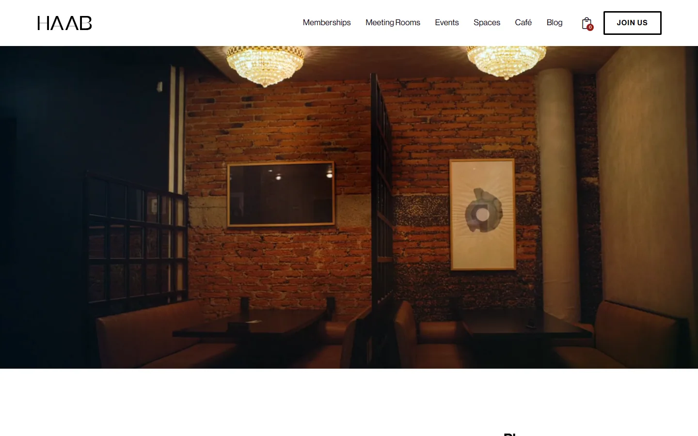 HAAB Project website — homepage screenshot
