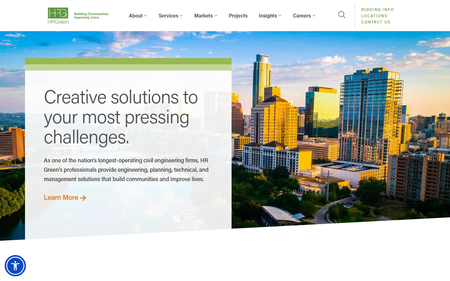 HR Green website — homepage screenshot