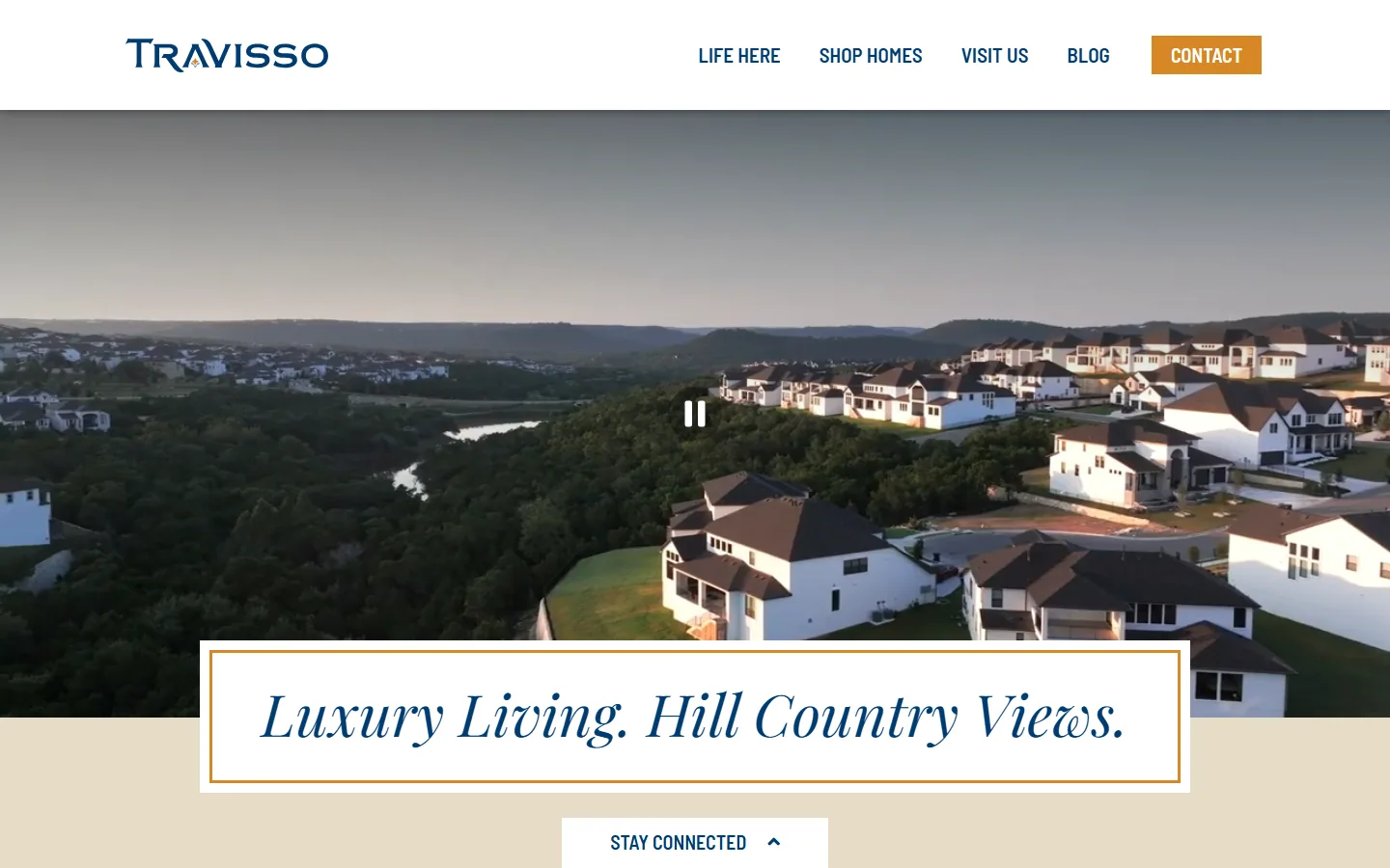 Travisso website — homepage screenshot